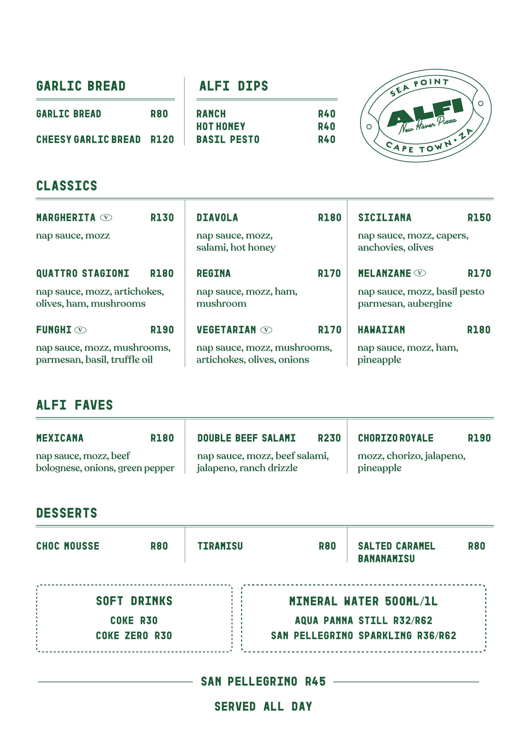 Alfi Menu Page 2