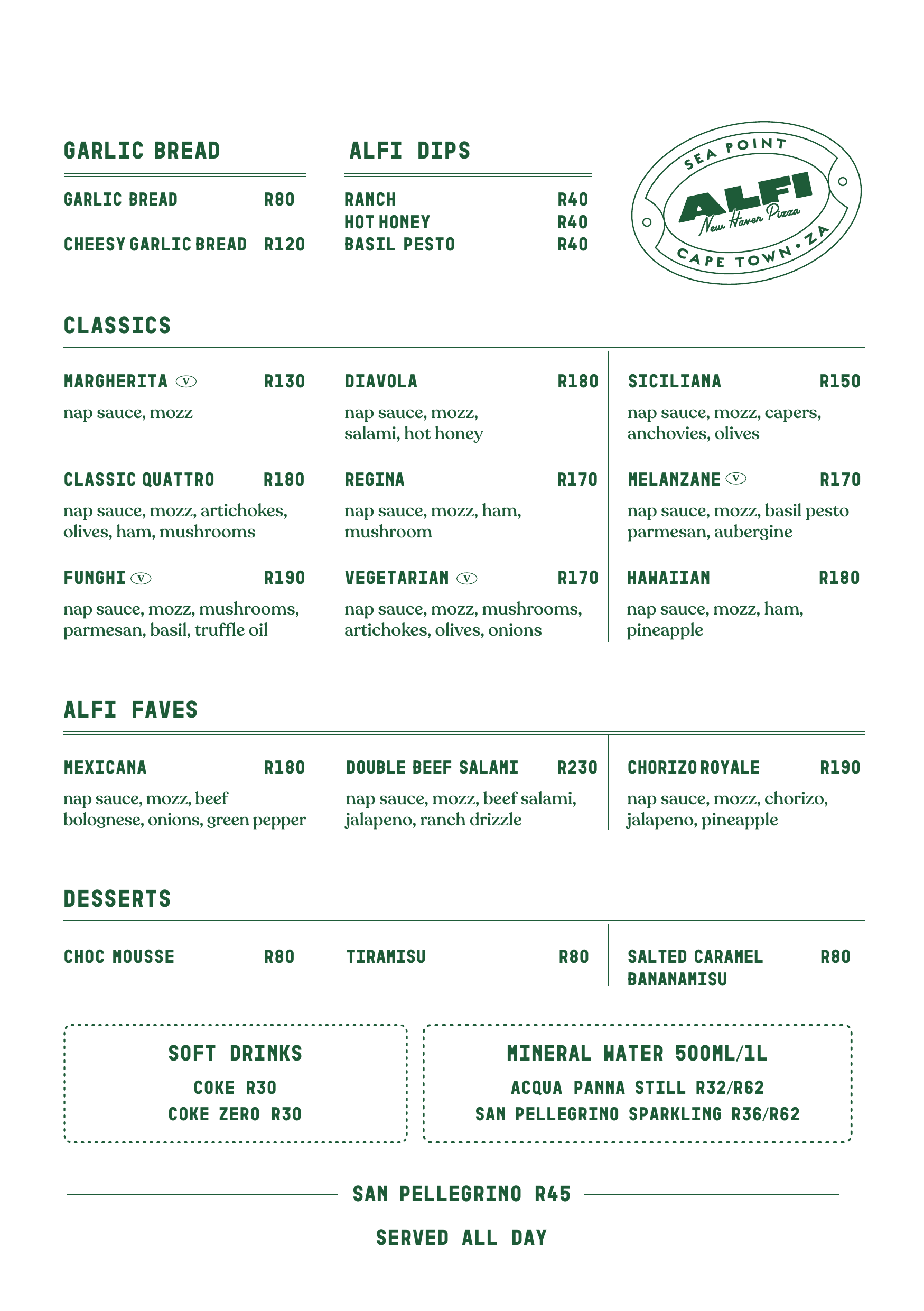 Alfi Menu Page 2